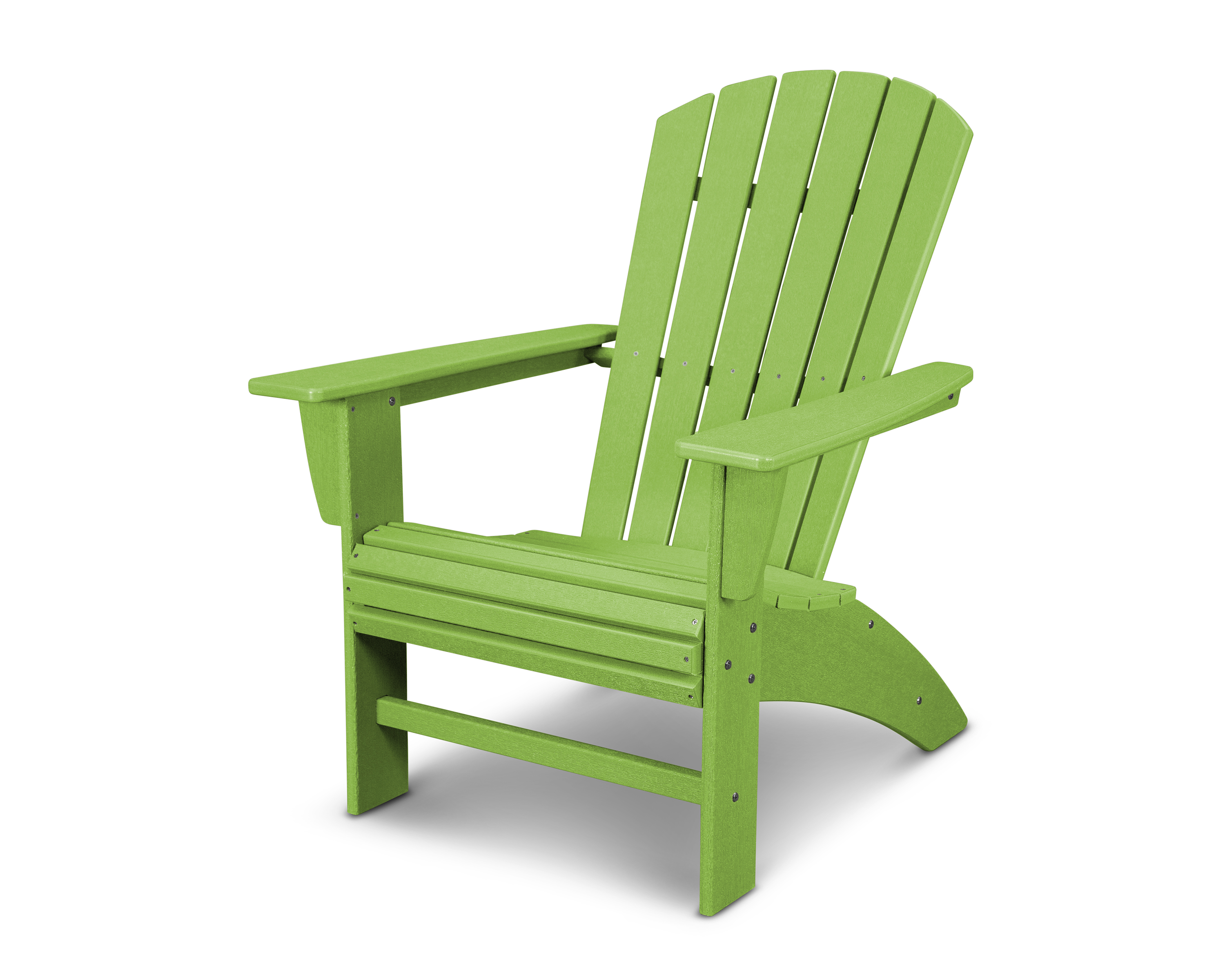 nautical curveback adirondack chair in vintage lime product image