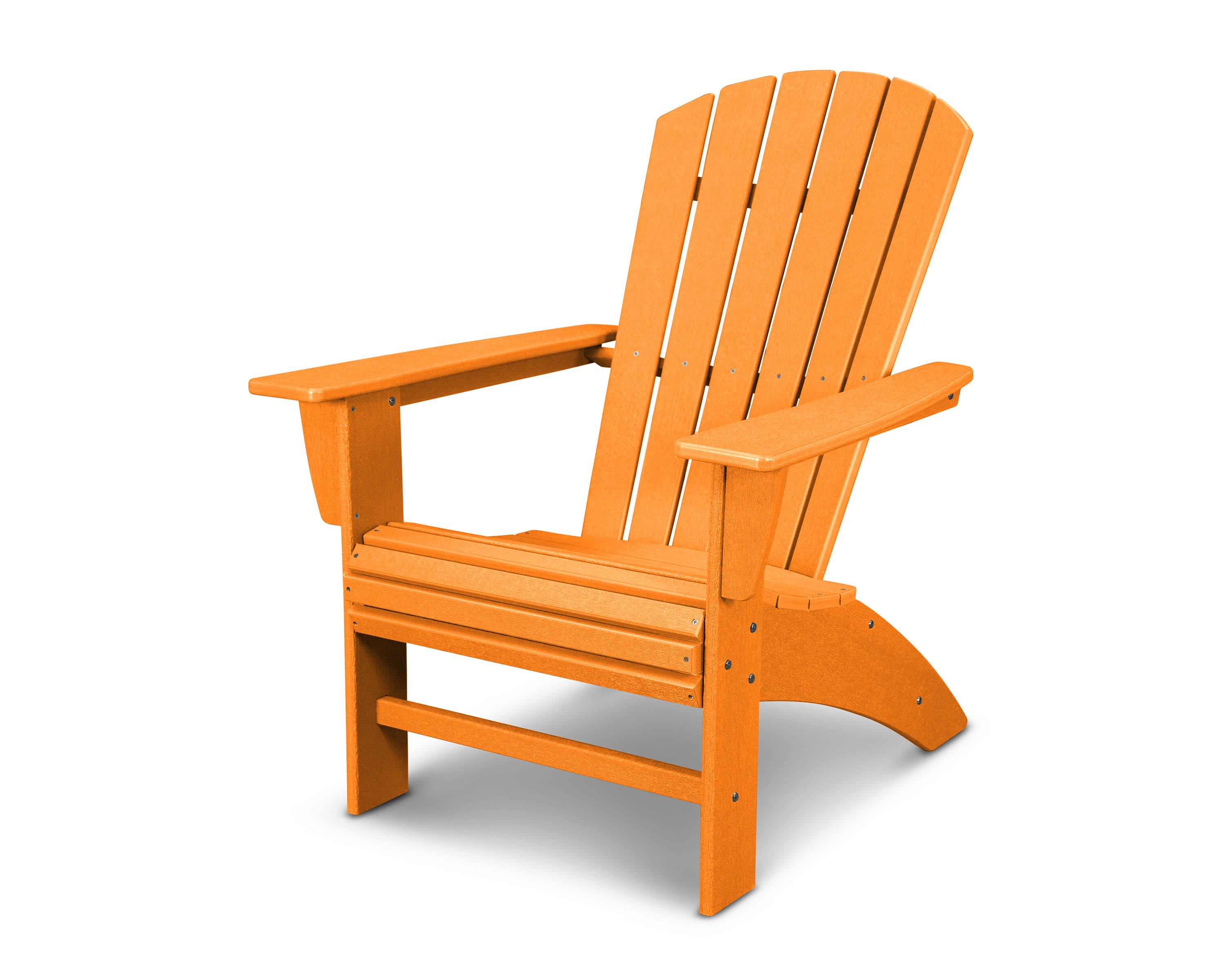 nautical curveback adirondack chair in vintage tangerine product image