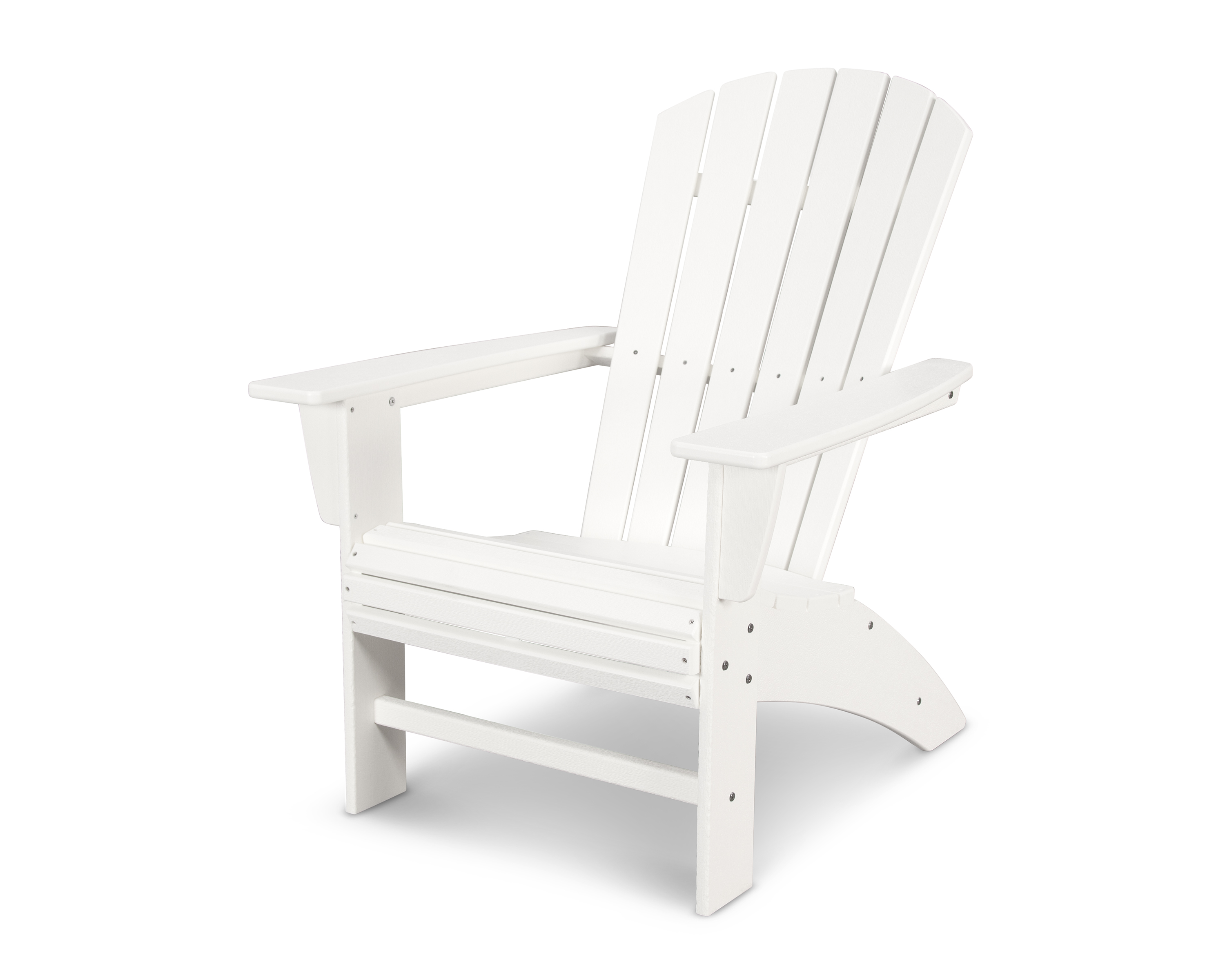 nautical curveback adirondack chair in vintage white product image