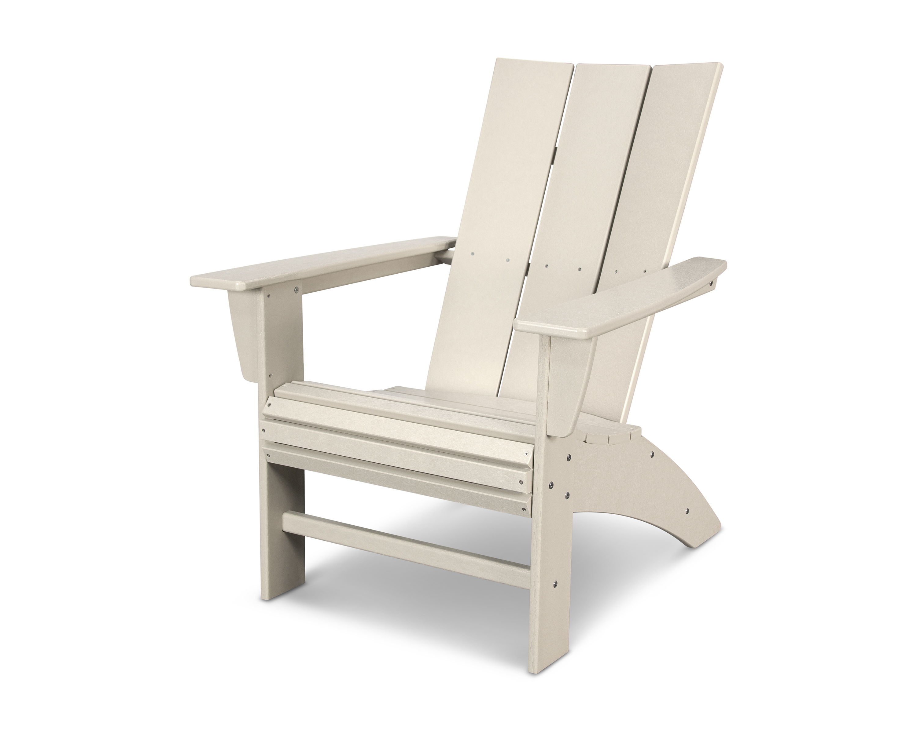 modern curveback adirondack chair in sand thumbnail image