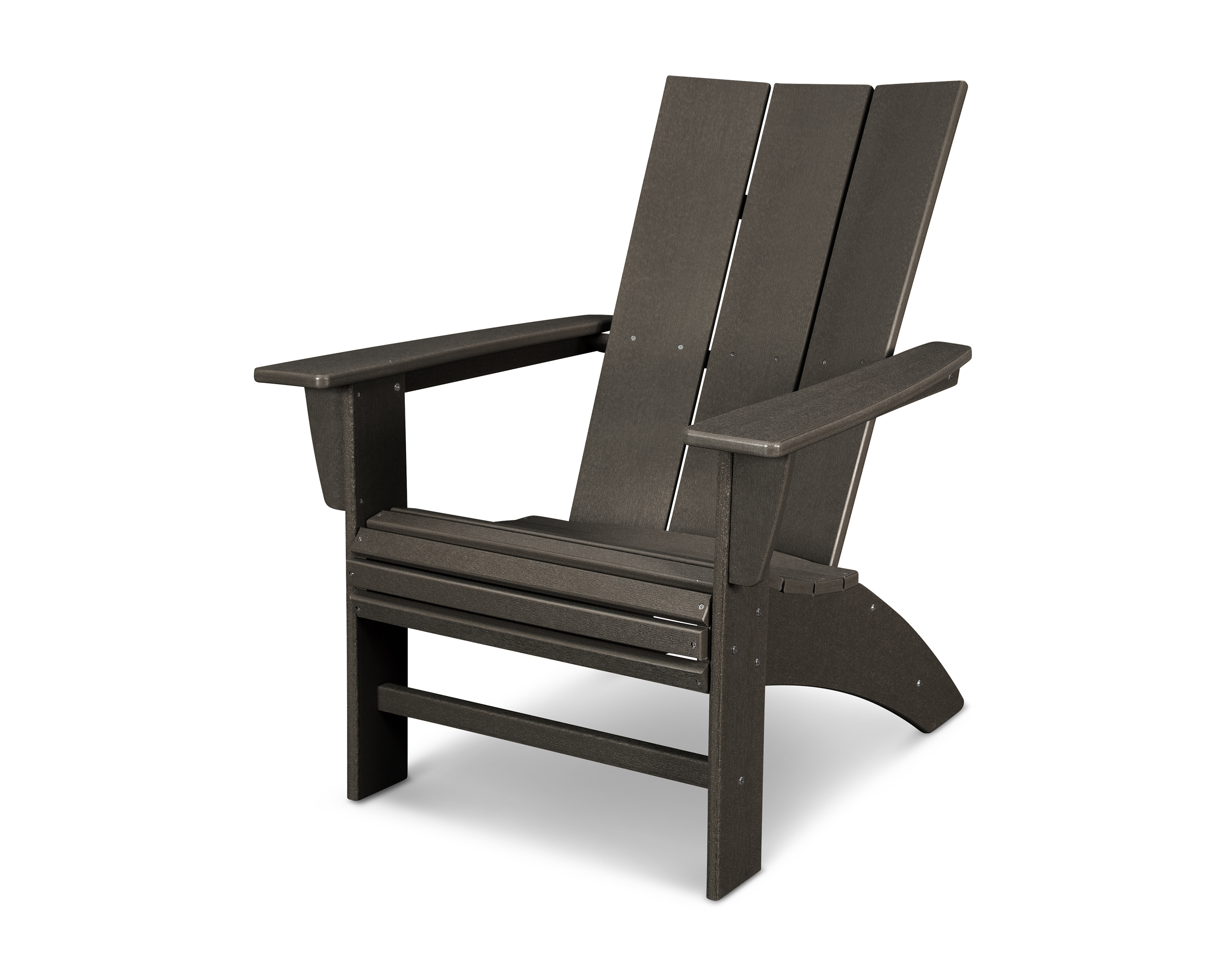 modern curveback adirondack chair in vintage coffee product image