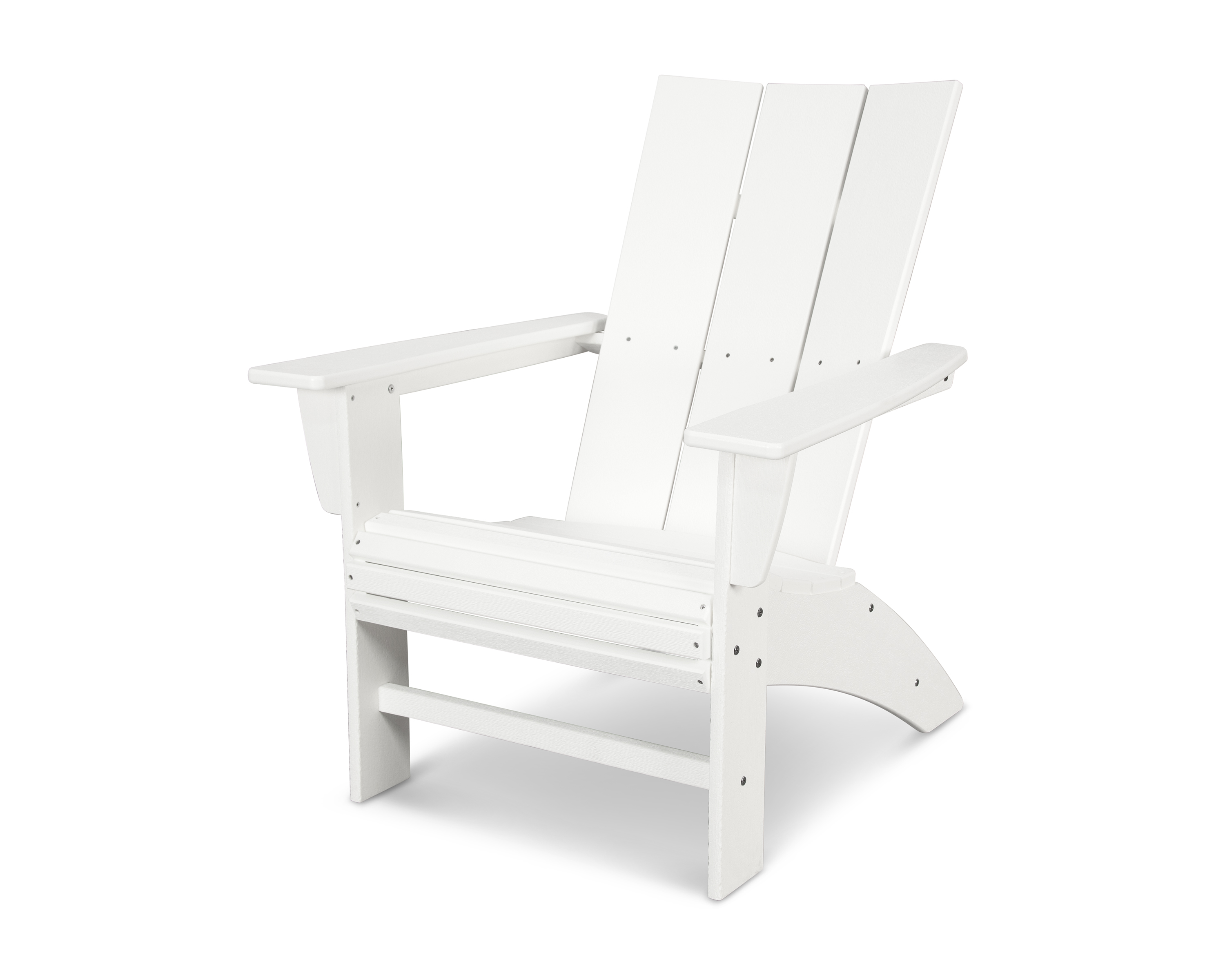 modern curveback adirondack chair in vintage white product image
