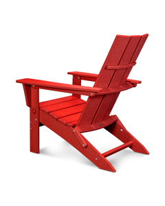 modern folding adirondack in sunset red thumbnail