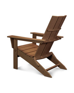 modern folding adirondack in teak thumbnail