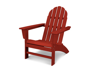 vineyard adirondack chair in crimson red