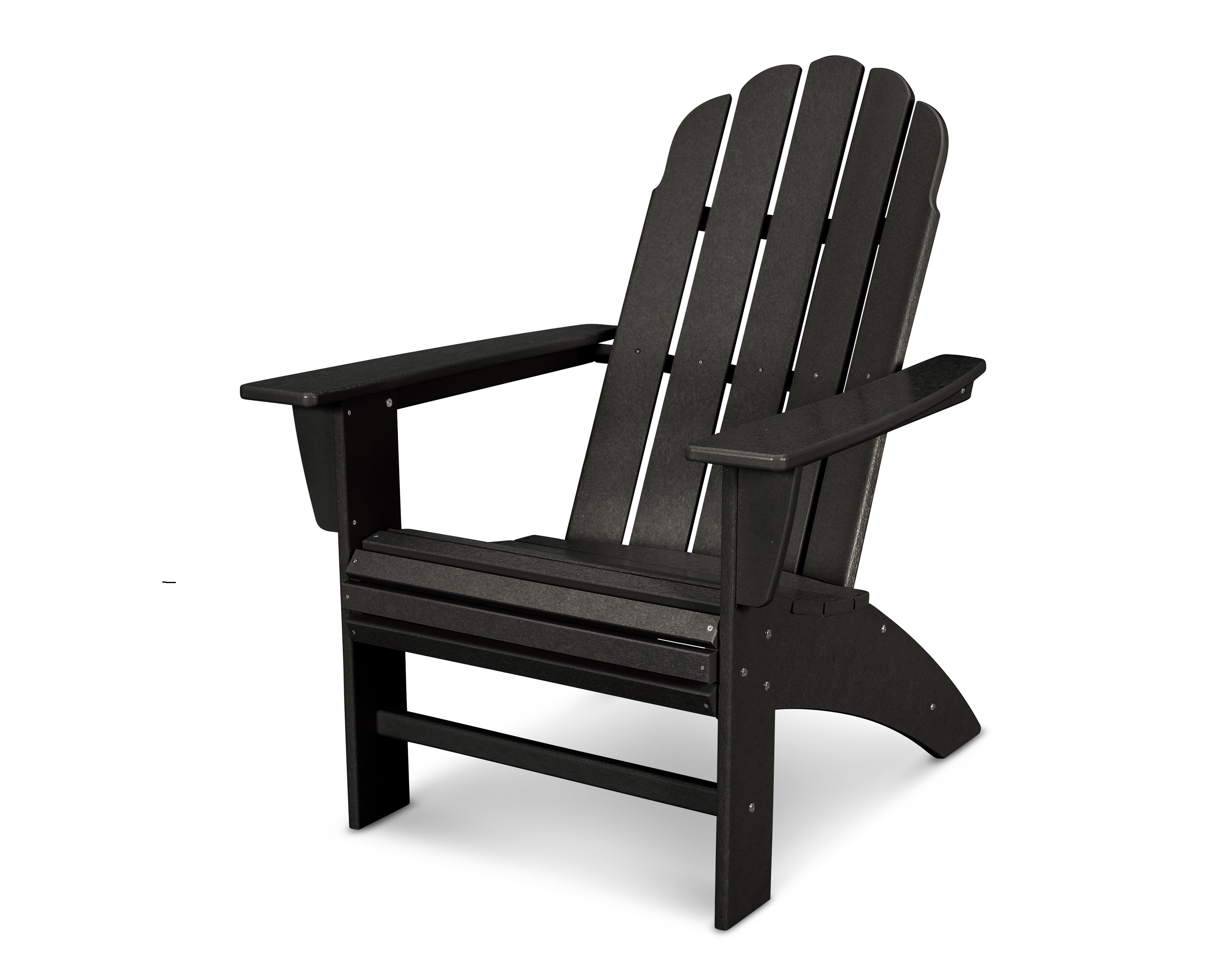 vineyard curveback adirondack chair in black product image