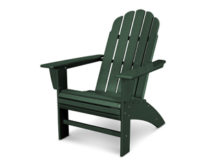vineyard curveback adirondack chair in green