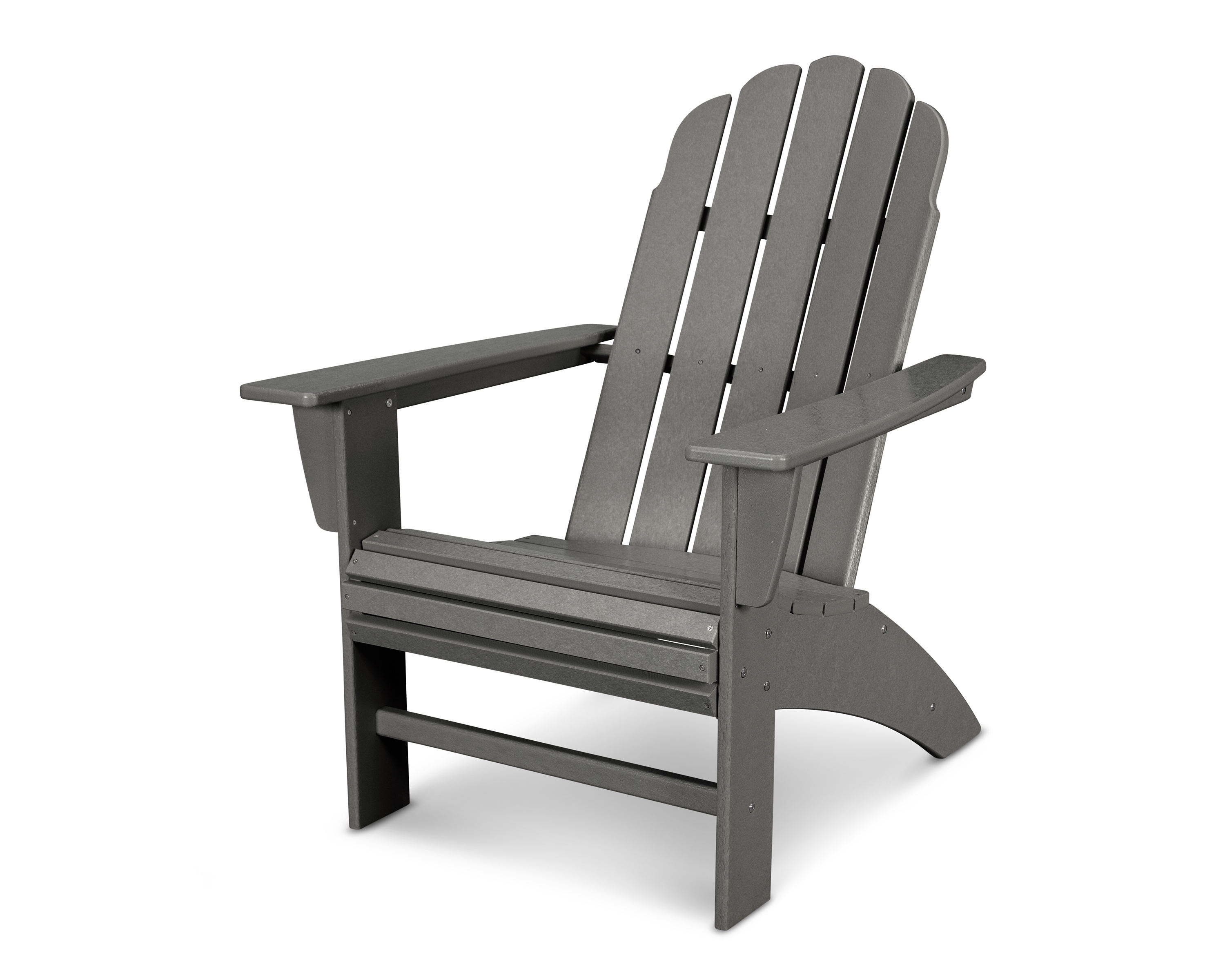 vineyard curveback adirondack chair in slate grey thumbnail image