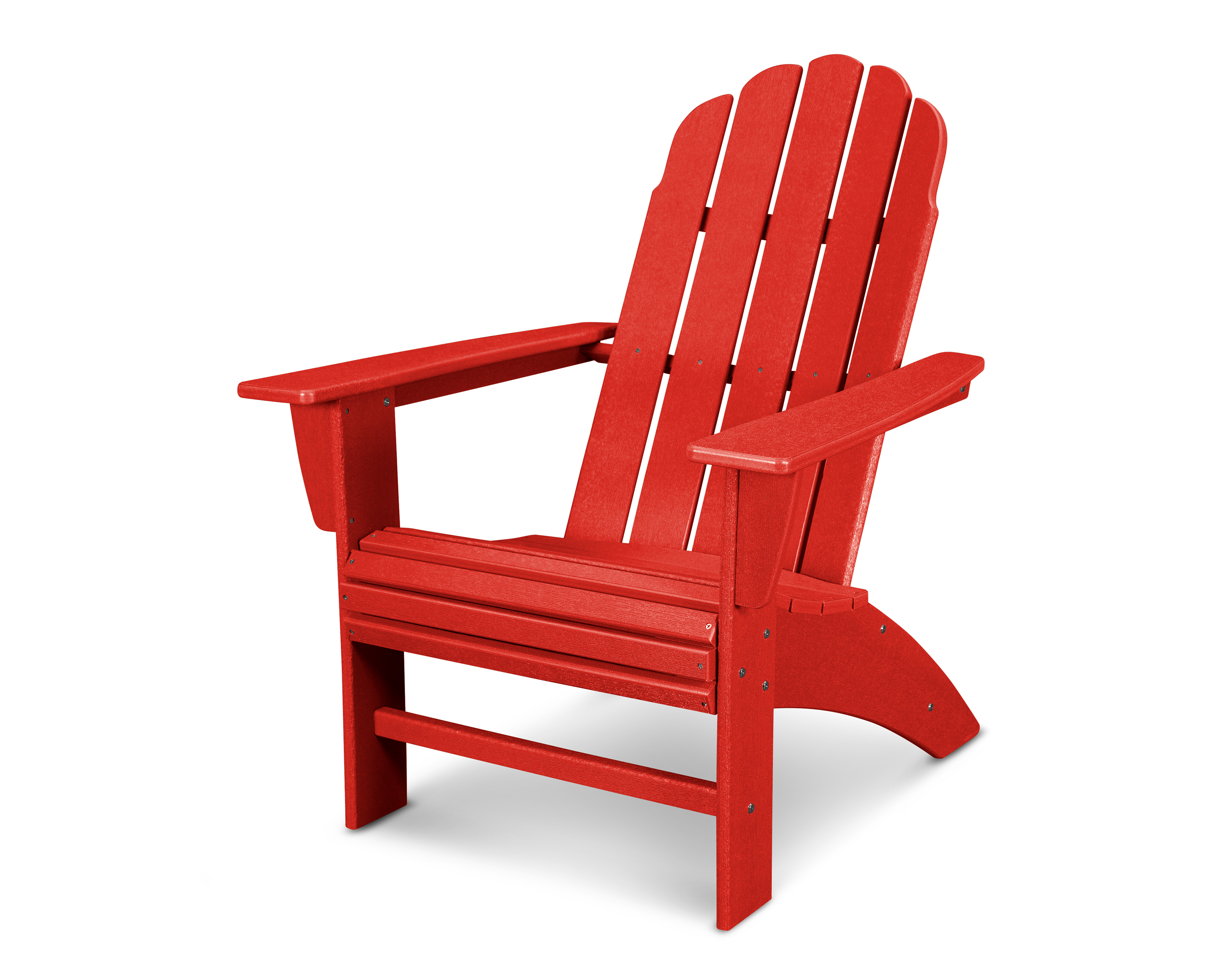 vineyard curveback adirondack chair in vintage sunset red product image