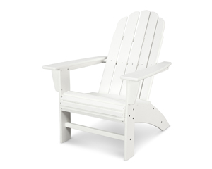 vineyard curveback adirondack chair in vintage white