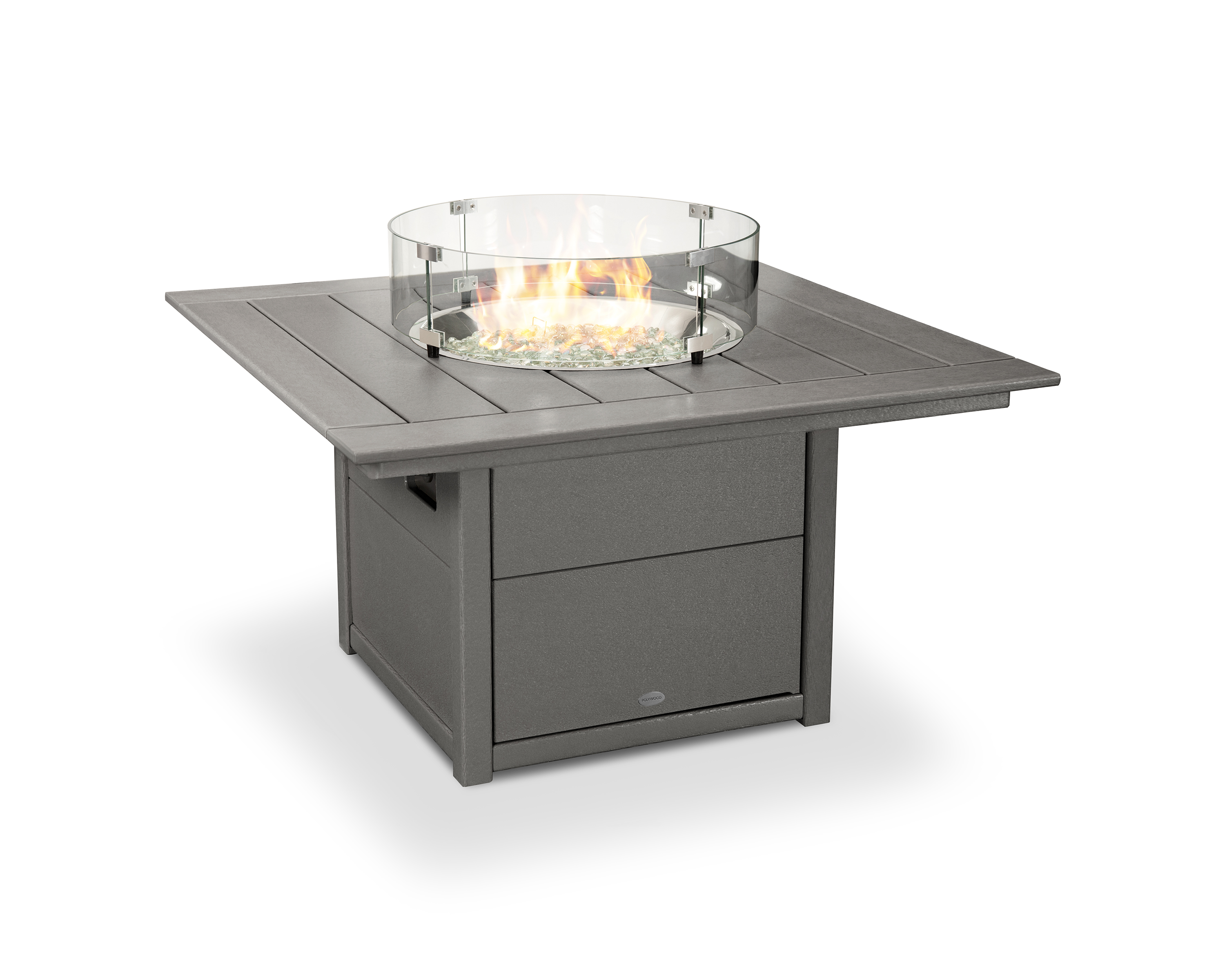 square 42 inch fire pit table in slate grey thumbnail image