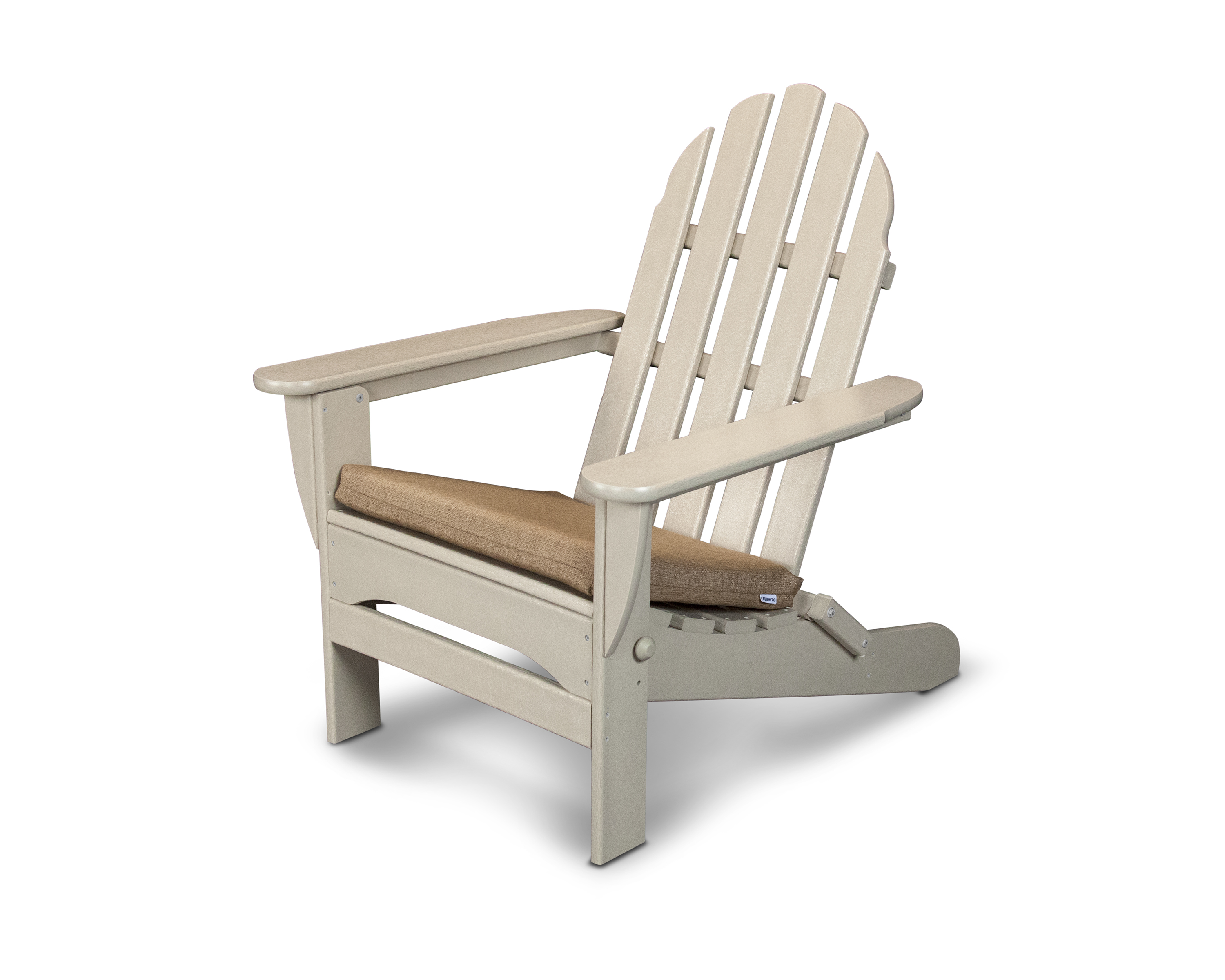 adirondack chair with seat cushion in sand / sesame product image
