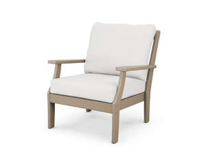 braxton deep seating chair in vintage sahara / textured linen