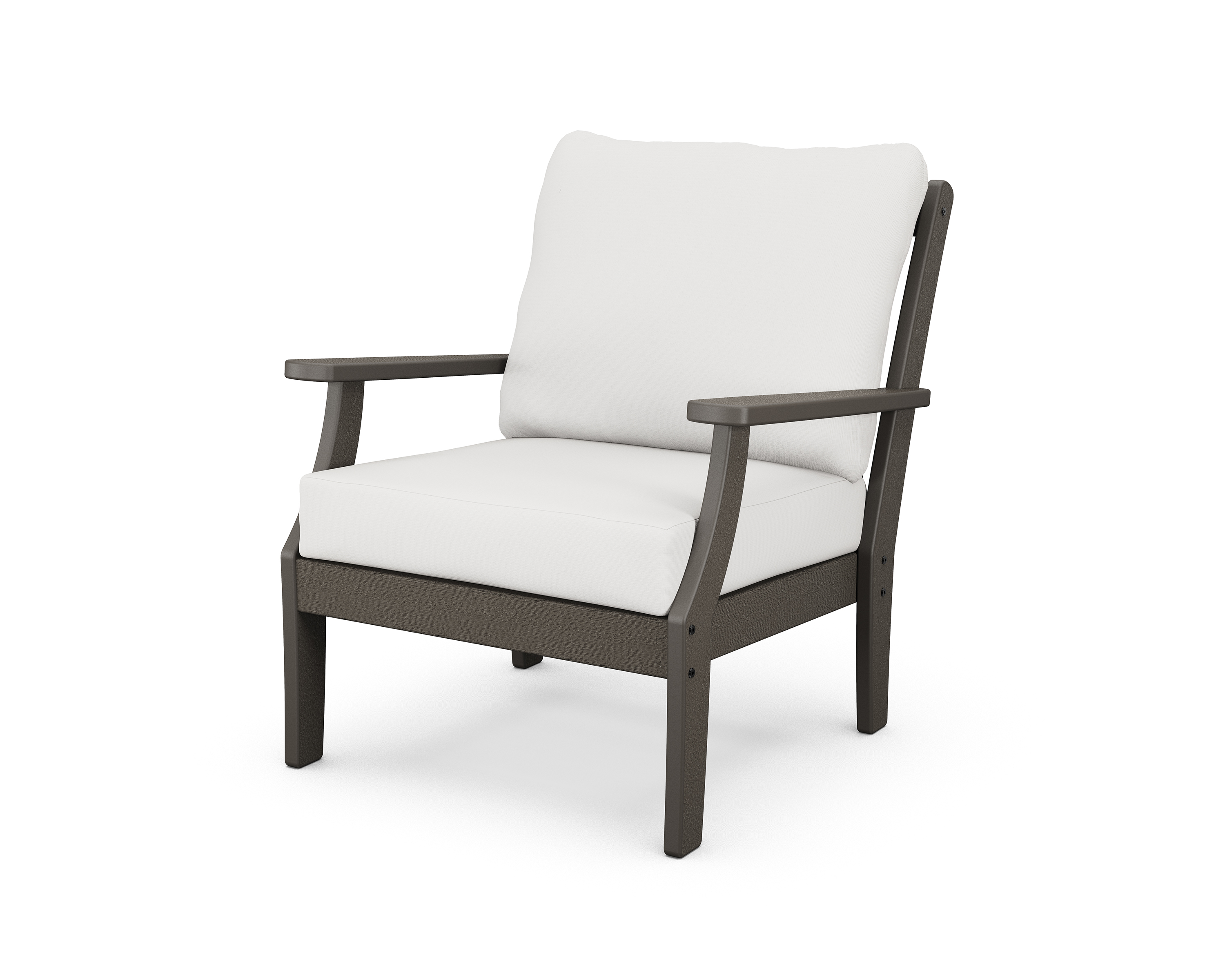 braxton deep seating chair in vintage coffee / textured linen product image