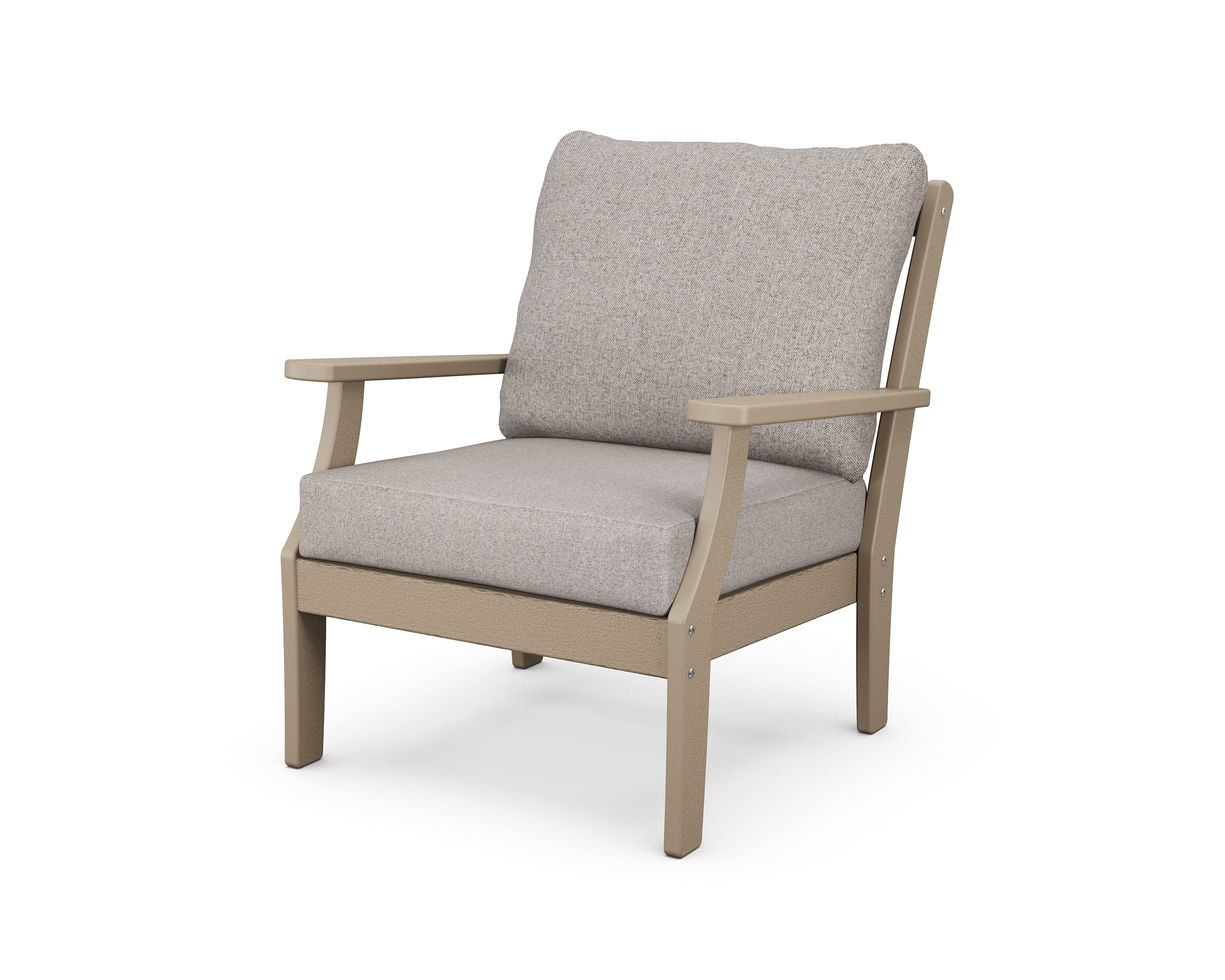 braxton deep seating chair in vintage sahara / weathered tweed product image