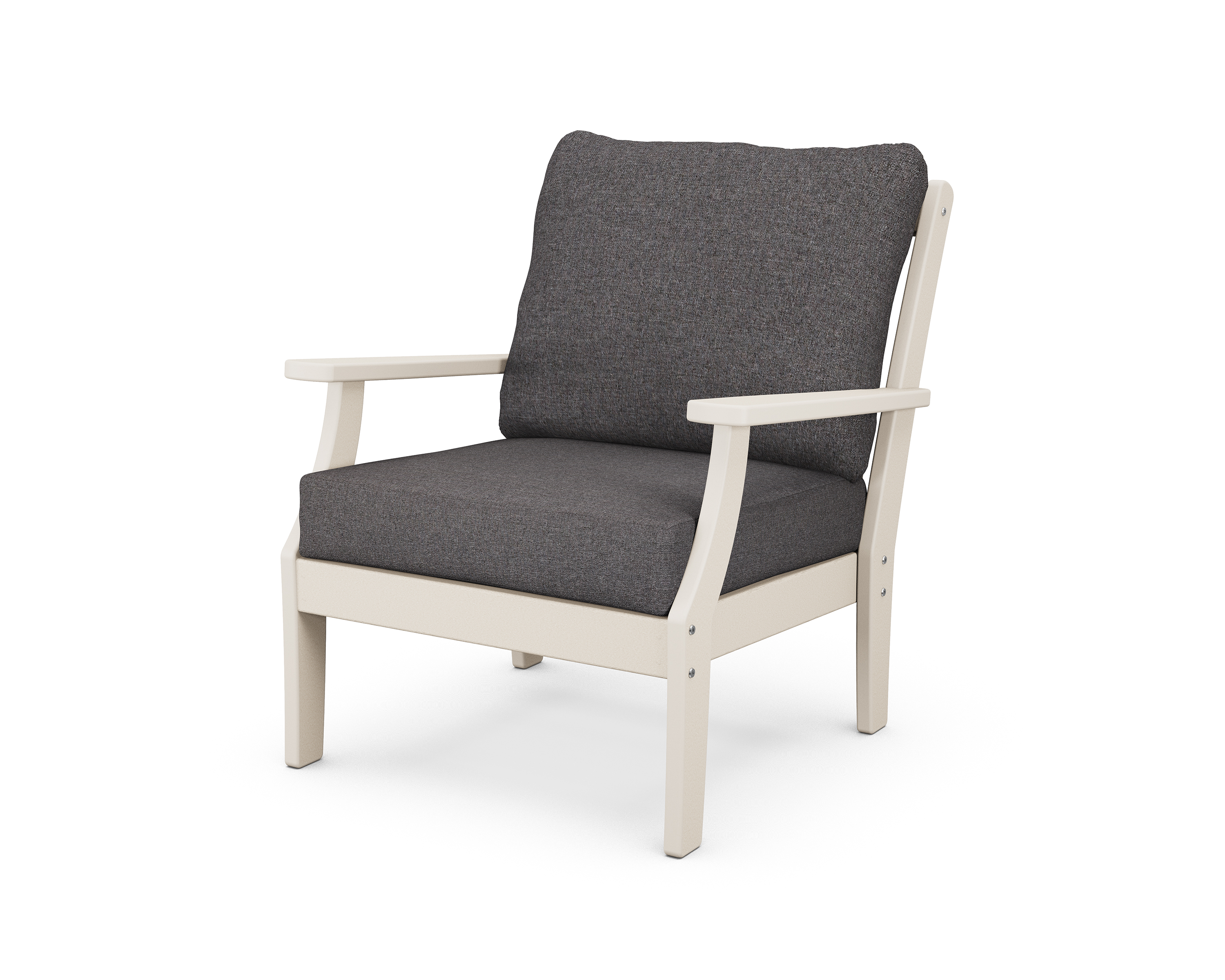 braxton deep seating chair in sand / ash charcoal product image
