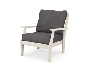 braxton deep seating chair in sand / ash charcoal