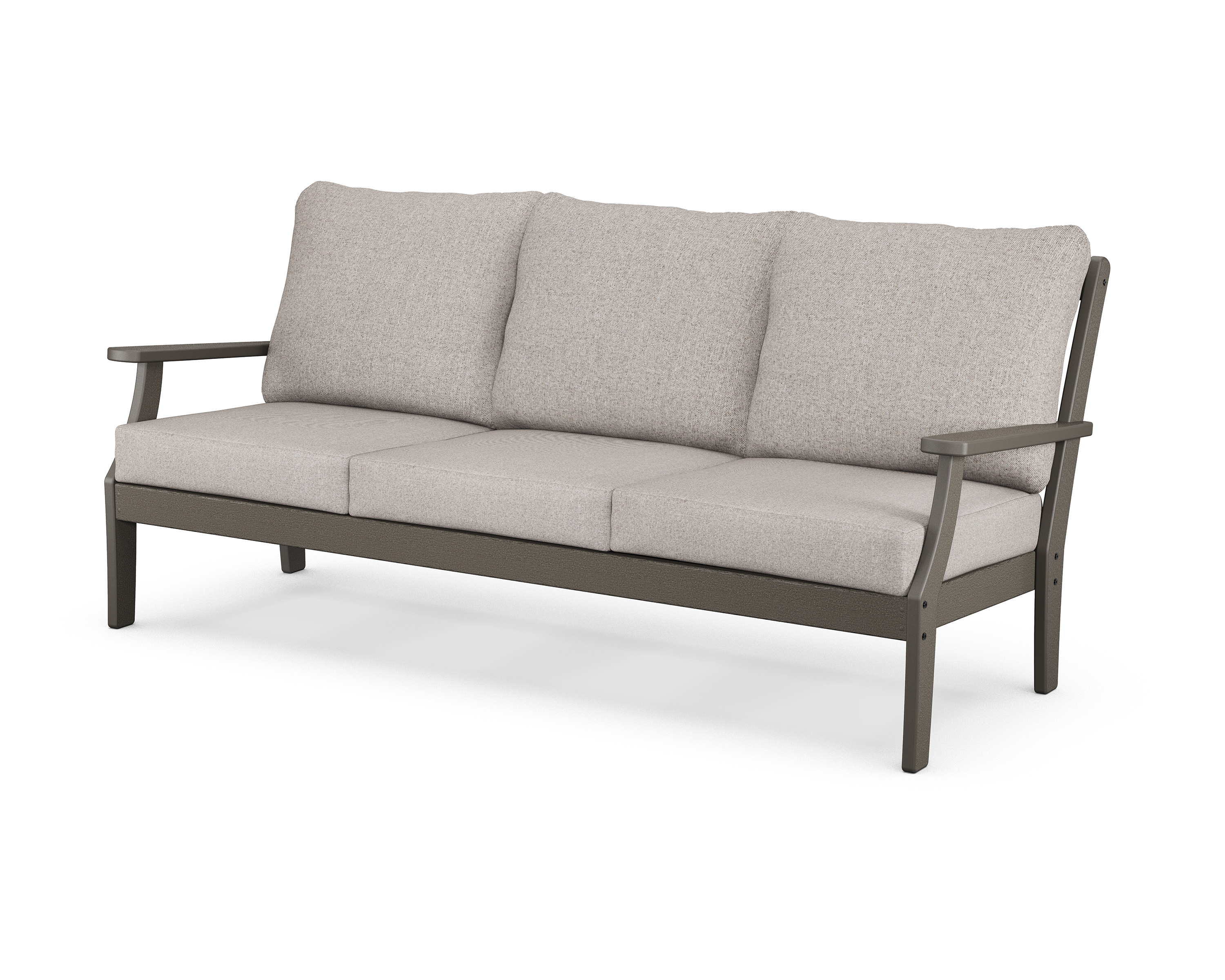 braxton deep seating sofa in vintage coffee / weathered tweed product image