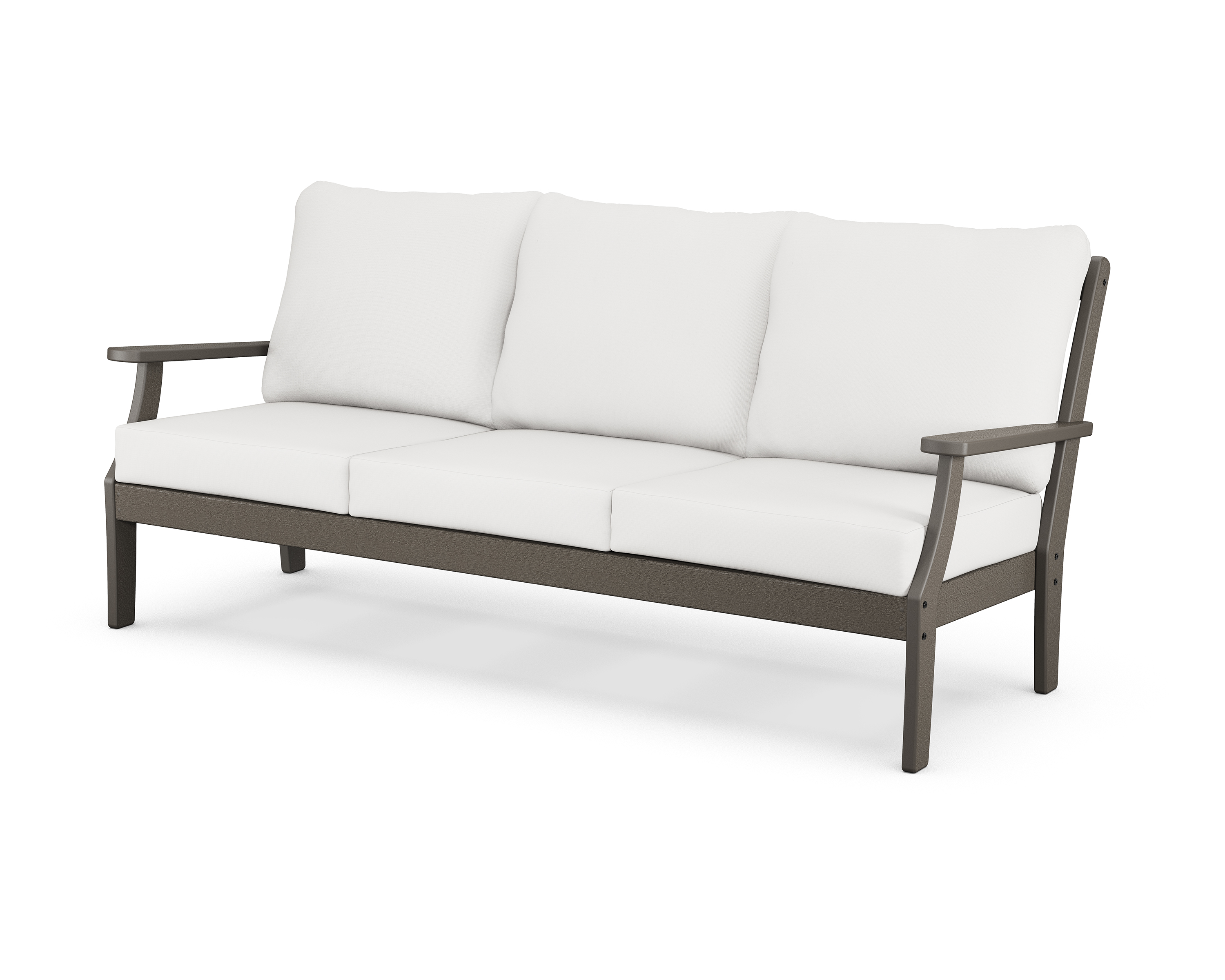 braxton deep seating sofa in vintage coffee / textured linen product image