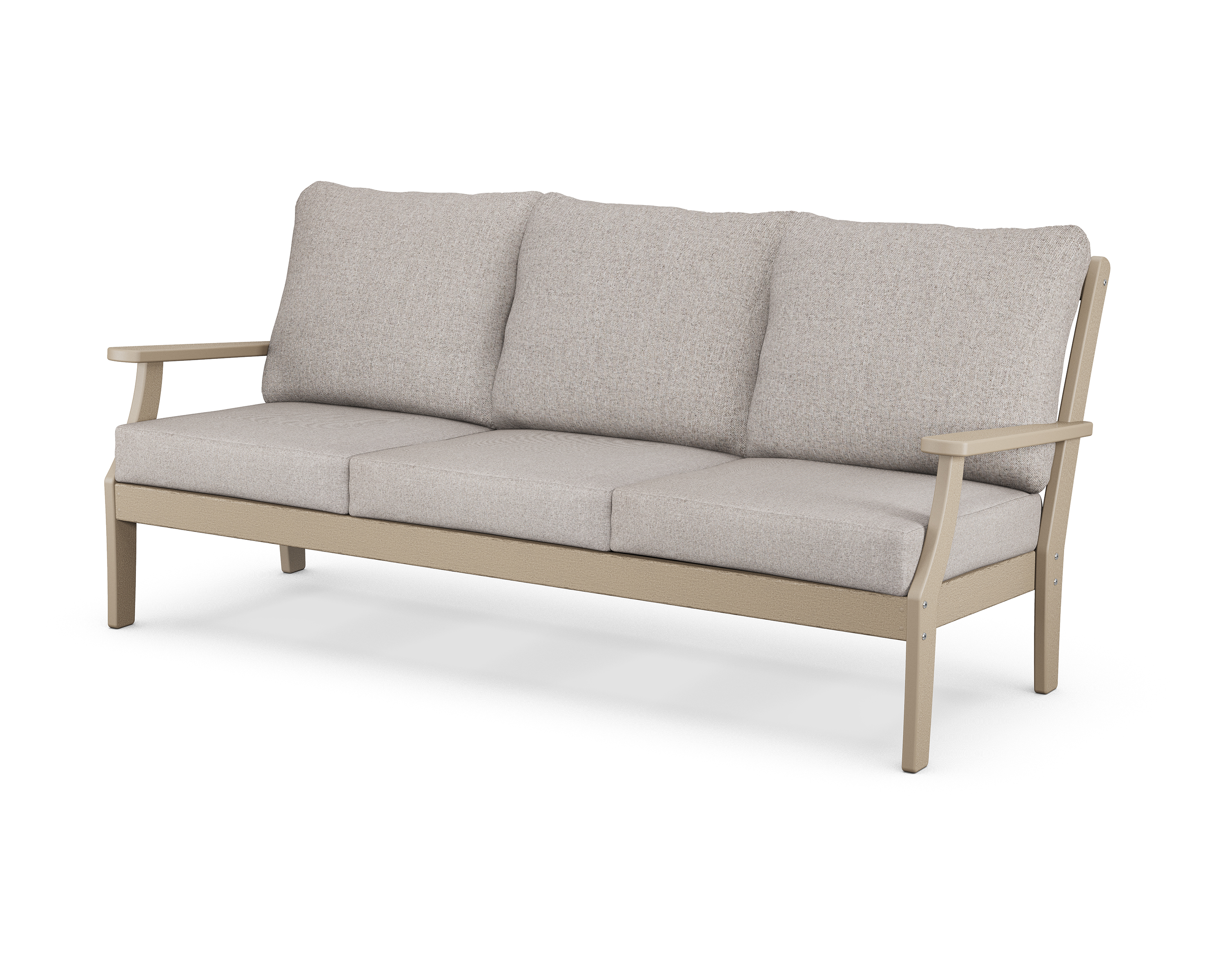 braxton deep seating sofa in vintage sahara / weathered tweed product image