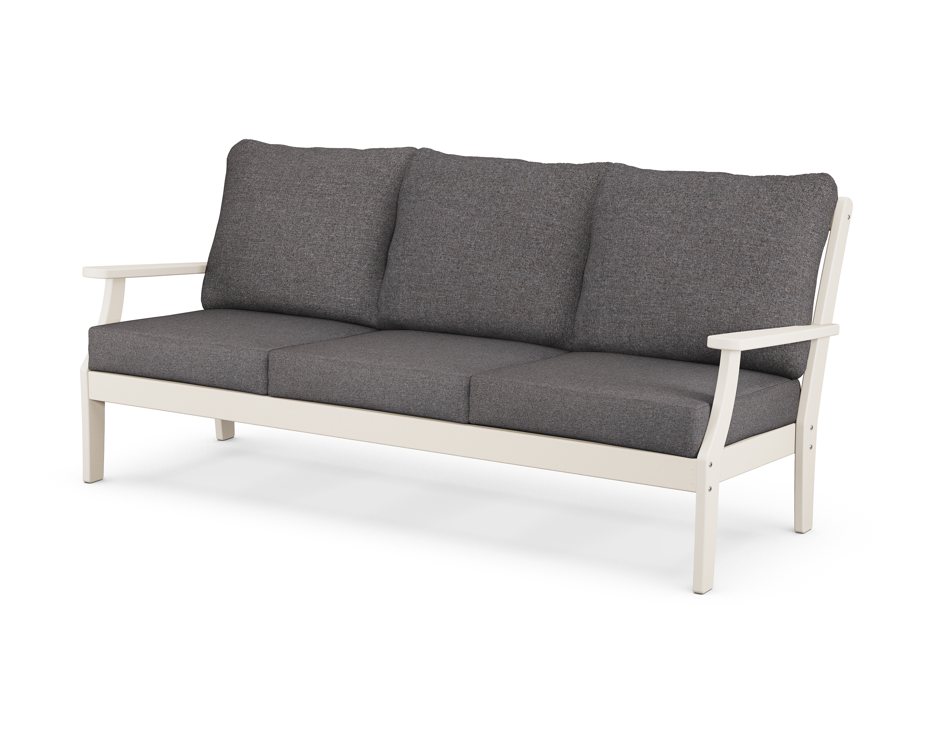 braxton deep seating sofa in sand / ash charcoal product image
