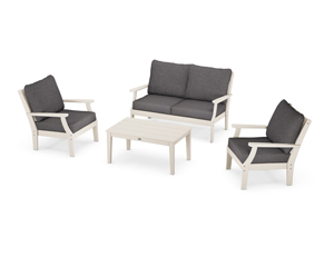 braxton 4-piece deep seating chair set in sand / ash charcoal