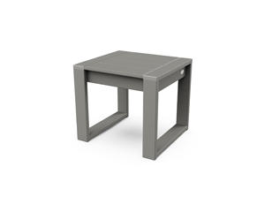 edge end table in slate grey
