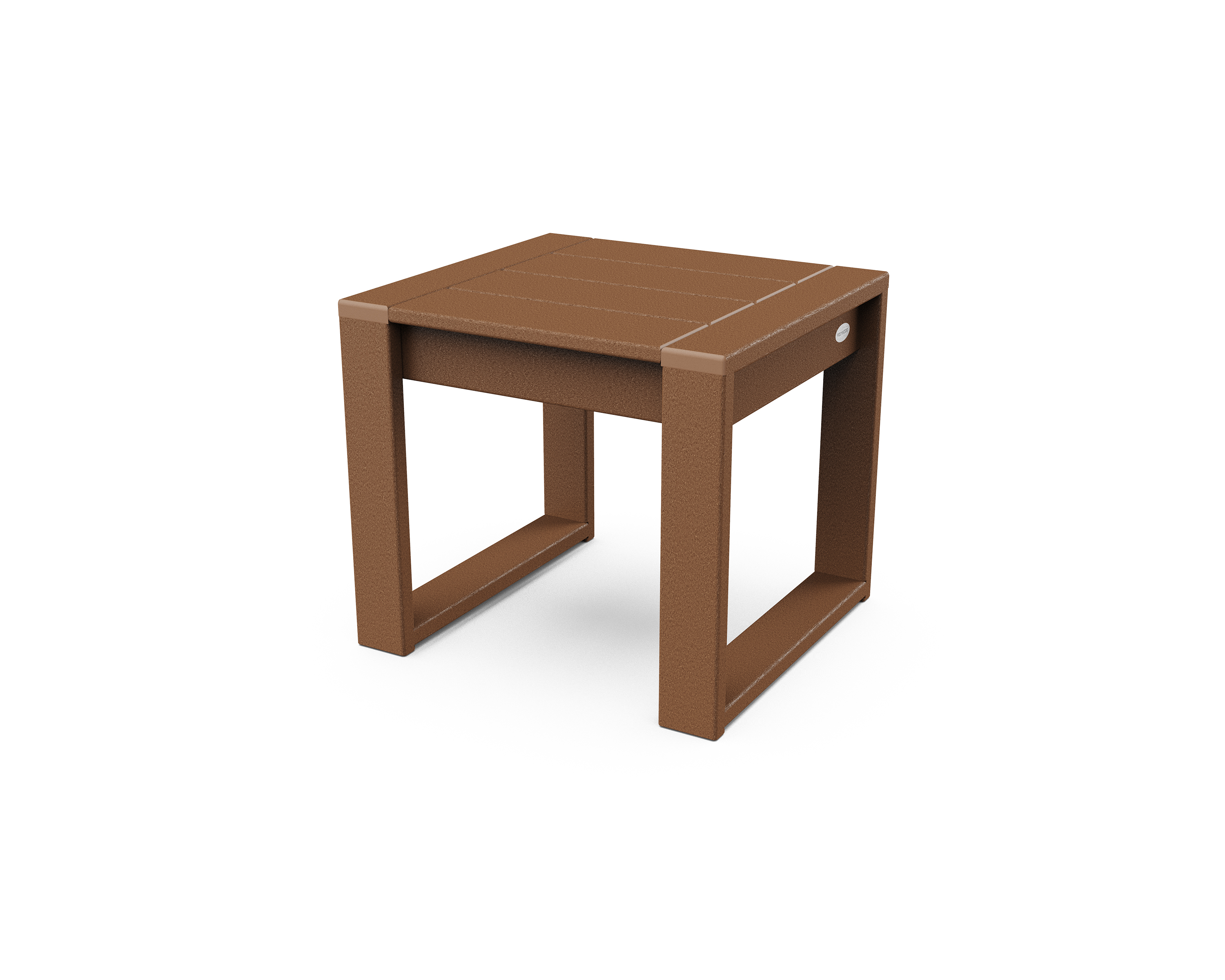 edge end table in teak product image
