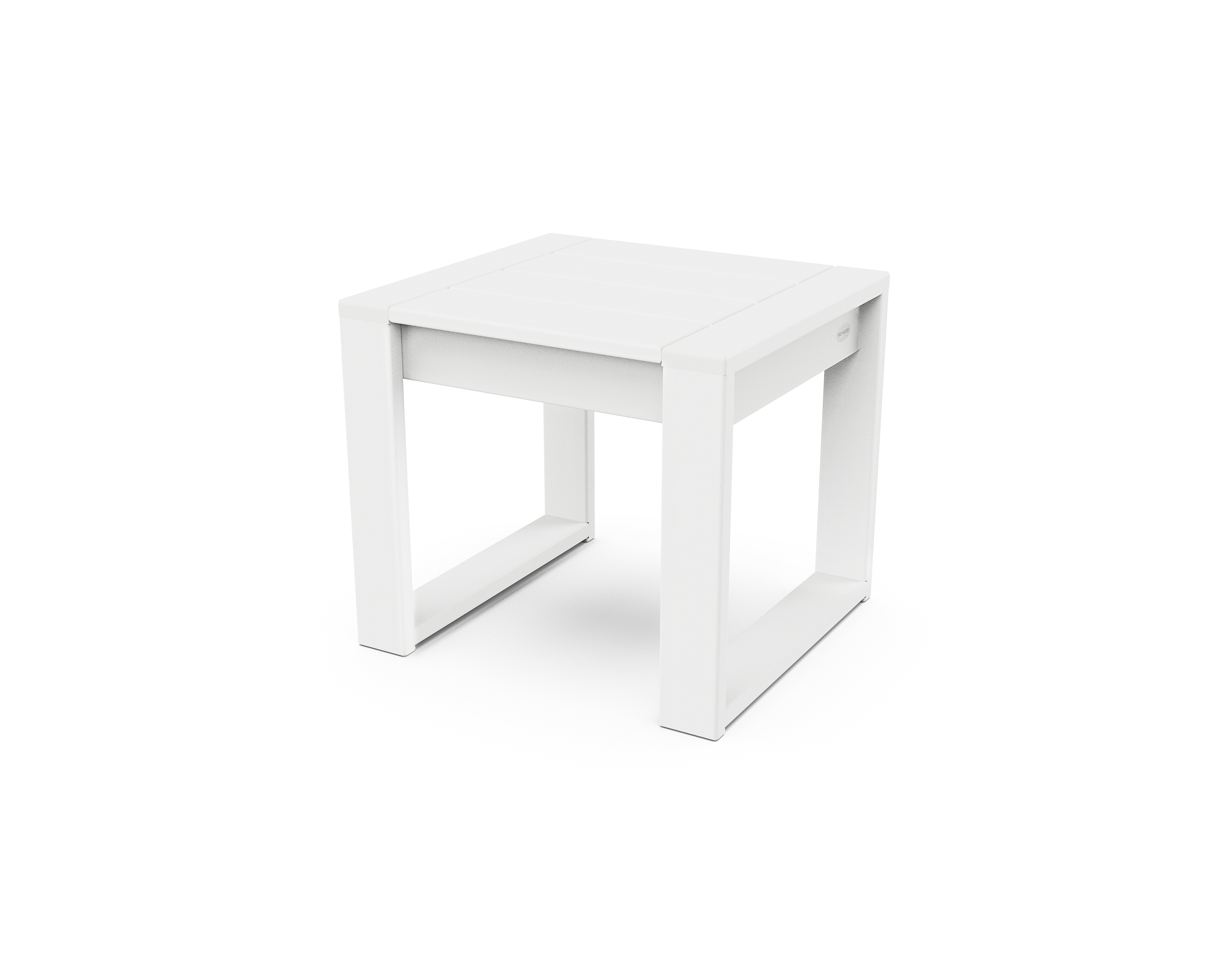 edge end table in white product image
