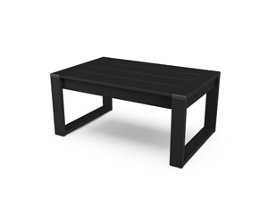 edge coffee table in black
