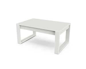 edge coffee table in vintage white