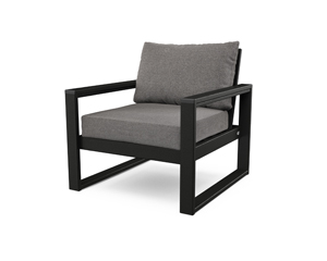 edge club chair in black / grey mist