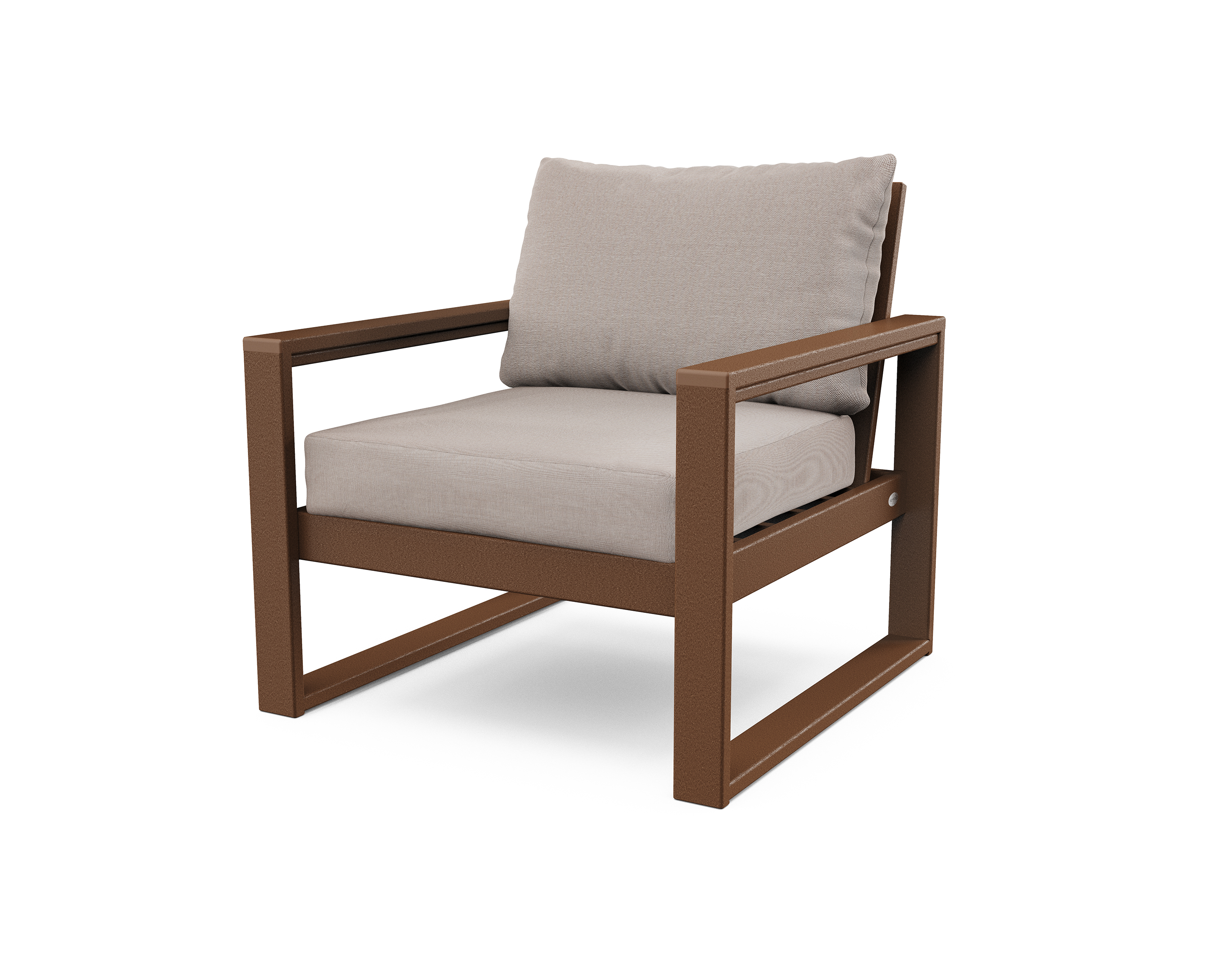 edge club chair in teak / dune burlap product image