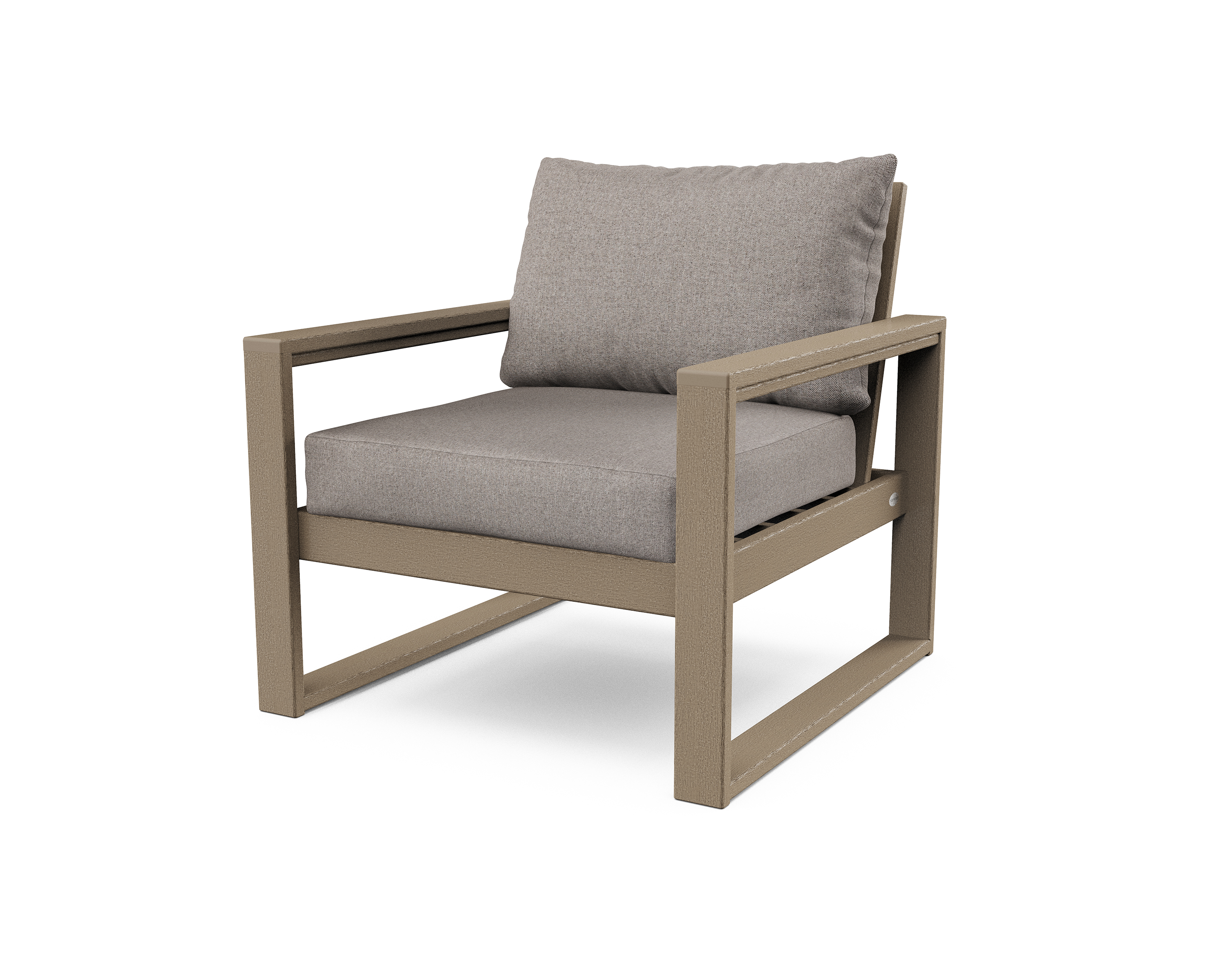 edge club chair in vintage sahara / weathered tweed product image