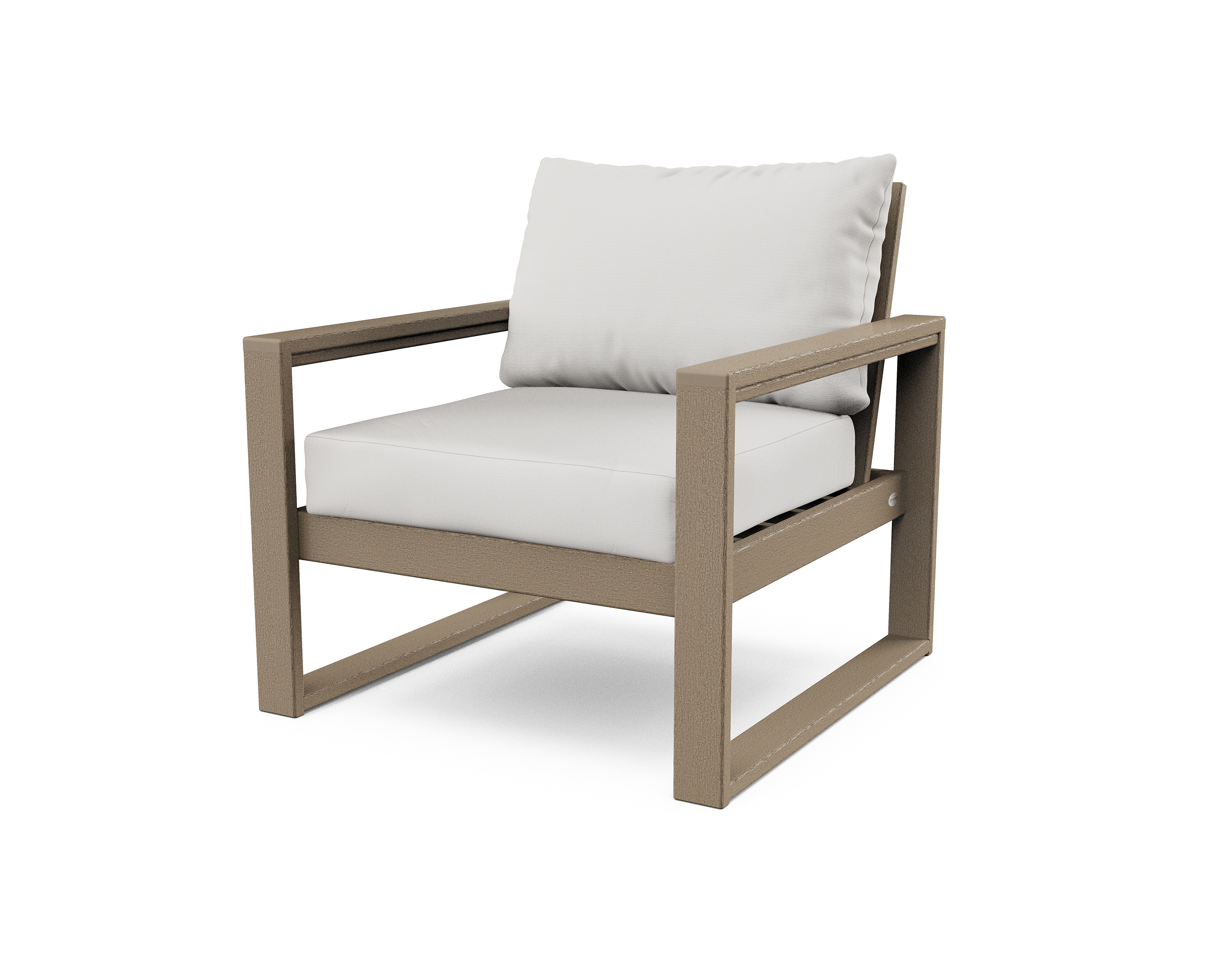 edge club chair in vintage sahara / textured linen product image