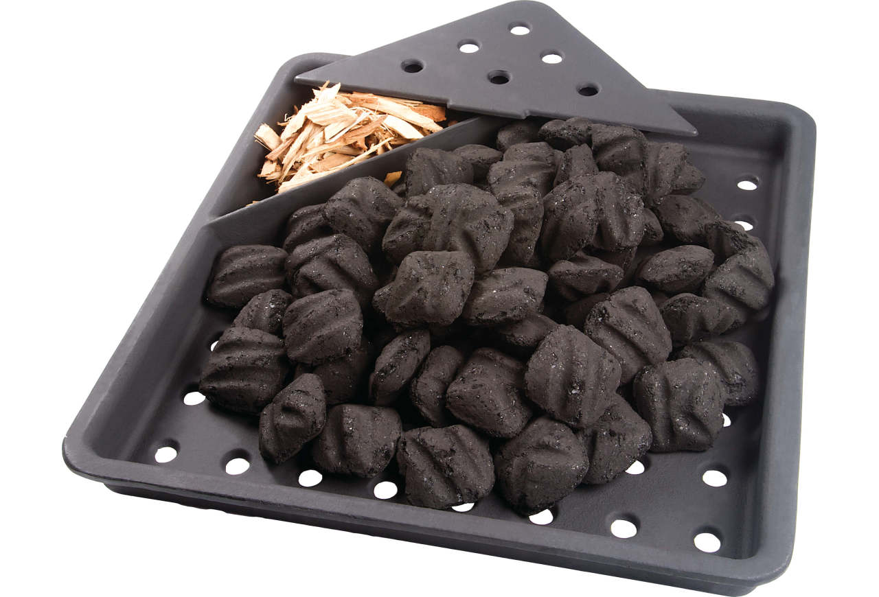 cast iron charcoal and smoker tray product image