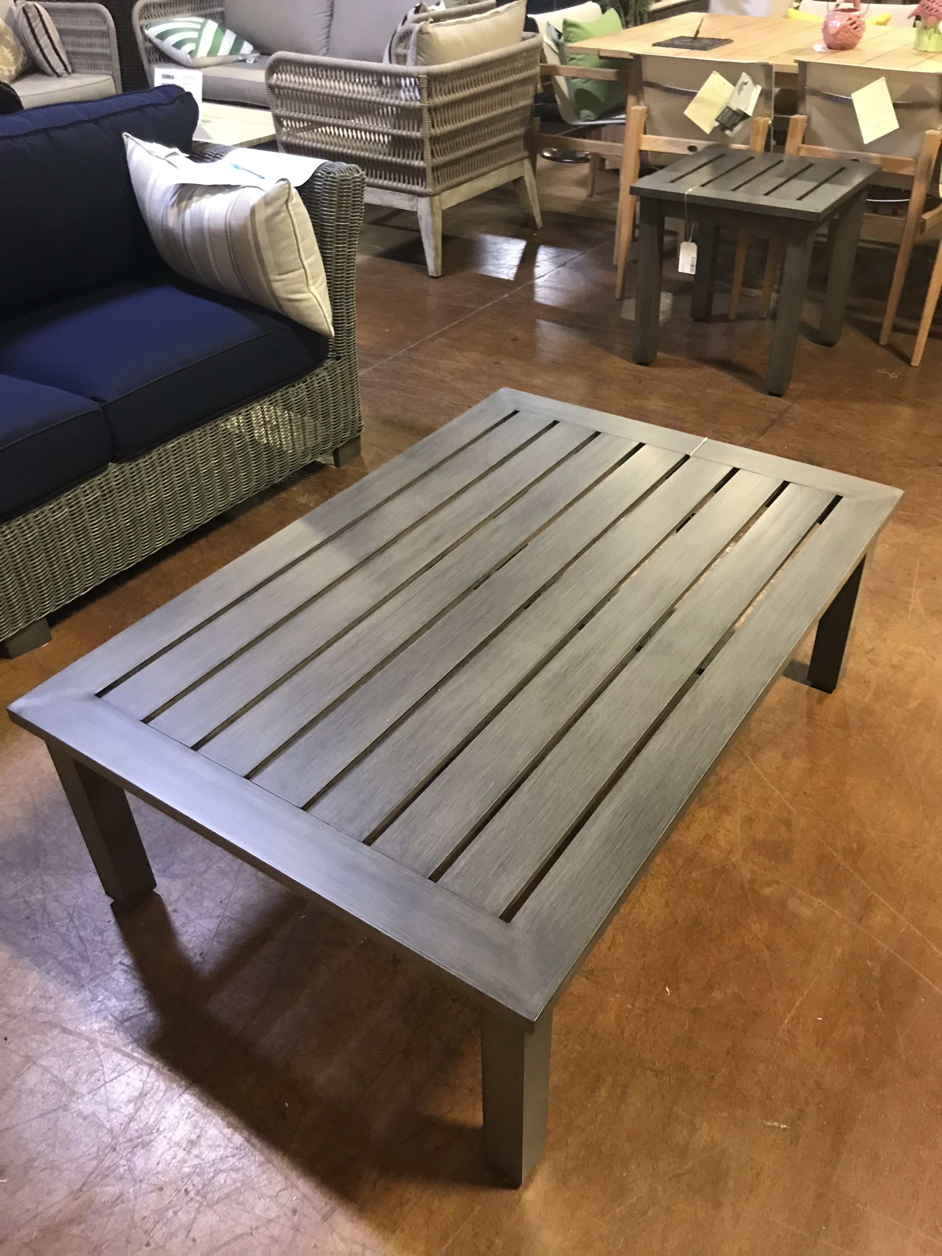 slate grey delray rectangular coffee table product image