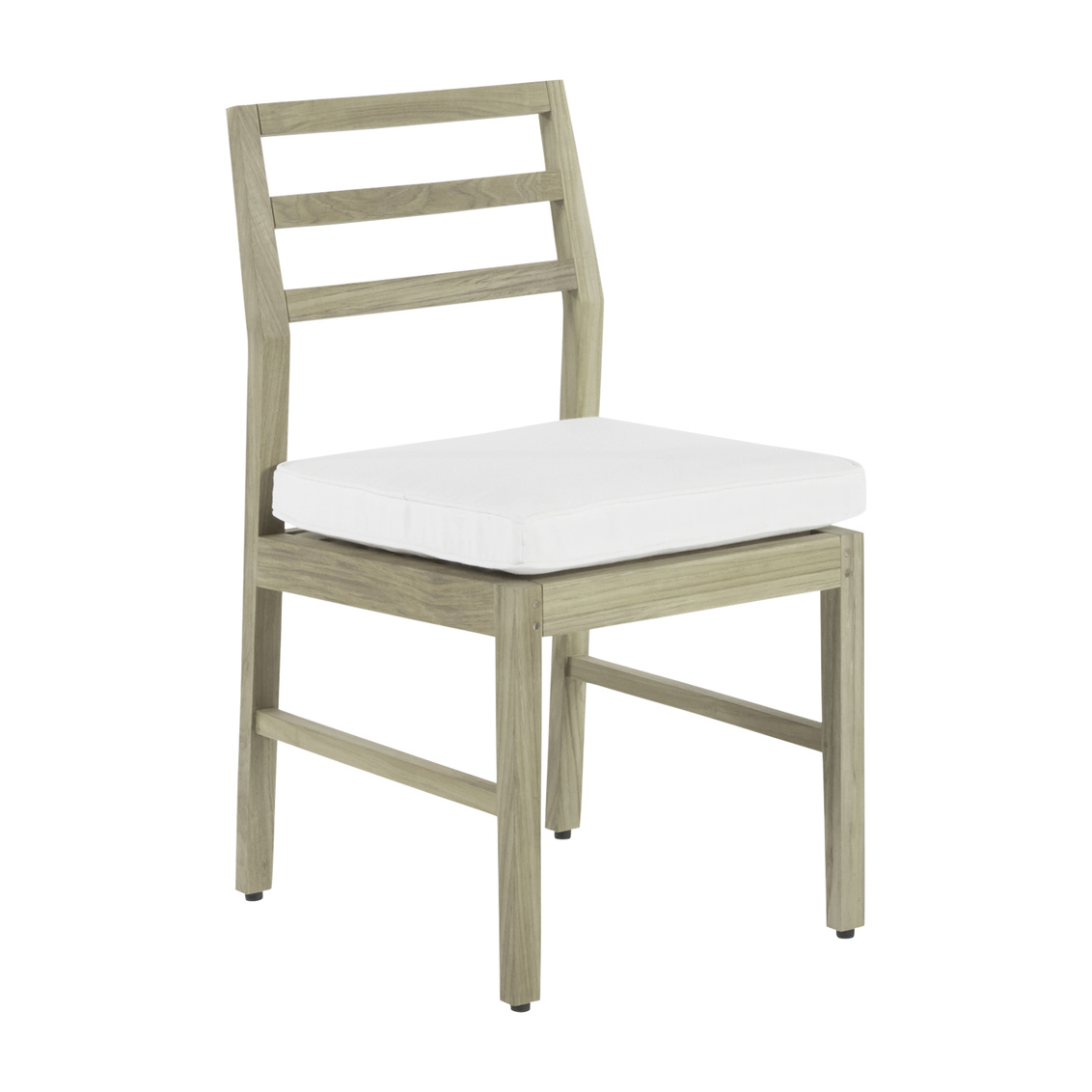 santa barbara teak side chair in oyster teak – frame only product image