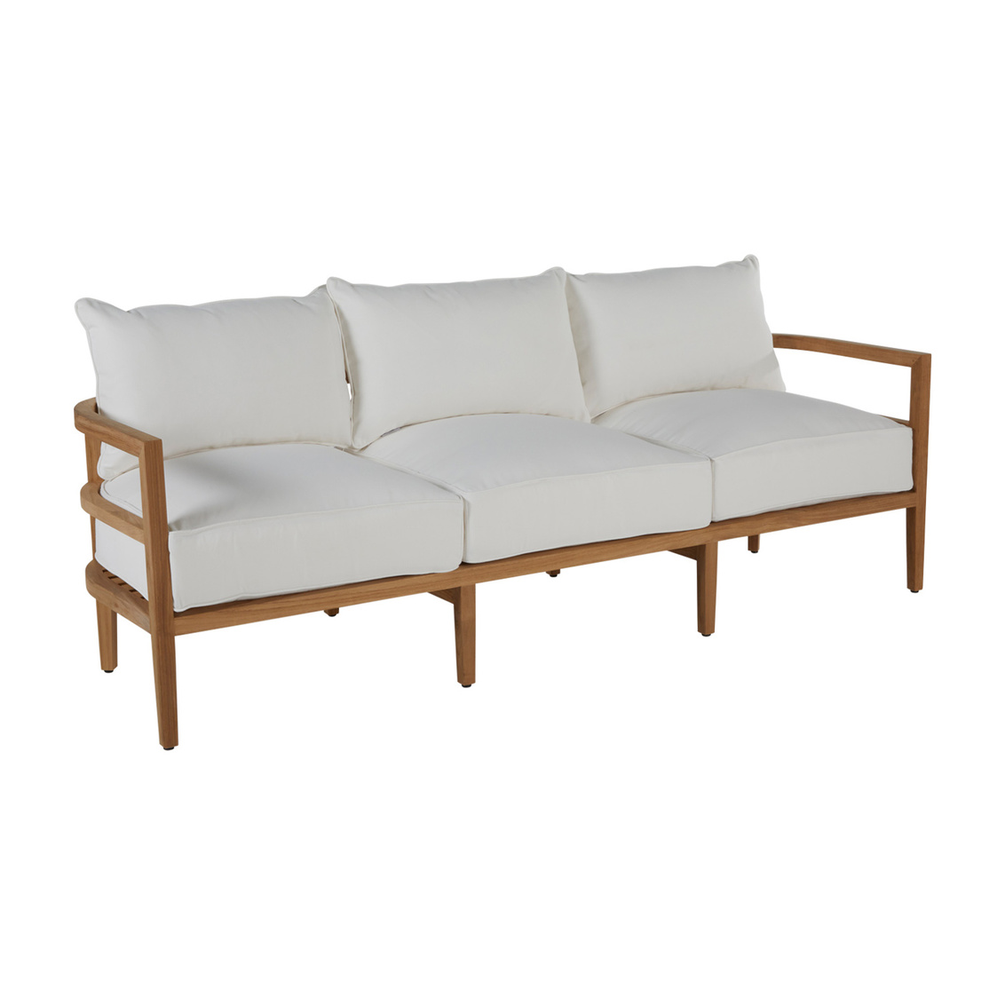 santa barbara teak sofa in natural teak – frame only product image