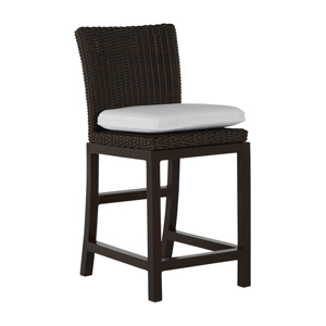 24 inch rustic bar stool in black walnut – frame only