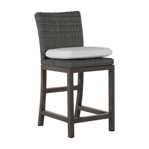 24 inch rustic bar stool in slate grey – frame only