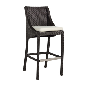 30 inch athena bar stool in black walnut – frame only