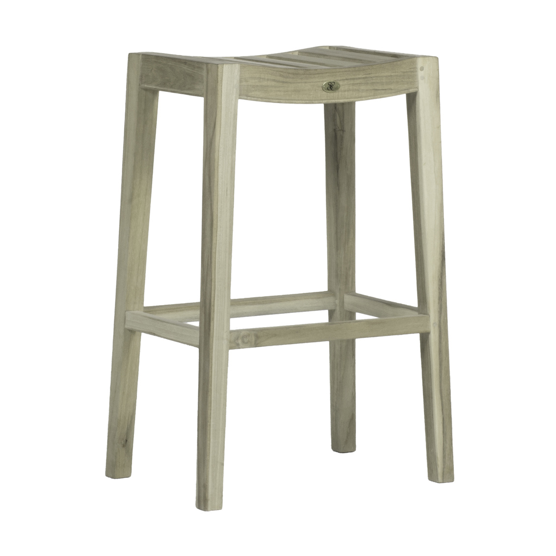 30 inch vivian bar stool in oyster teak – frame only product image