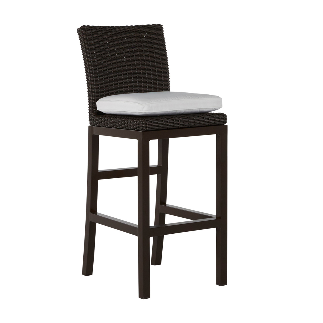 30.5 inch rustic bar stool in black walnut – frame only product image