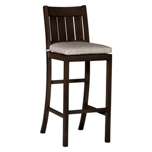 30 inch club aluminum bar stool in mahogany – frame only