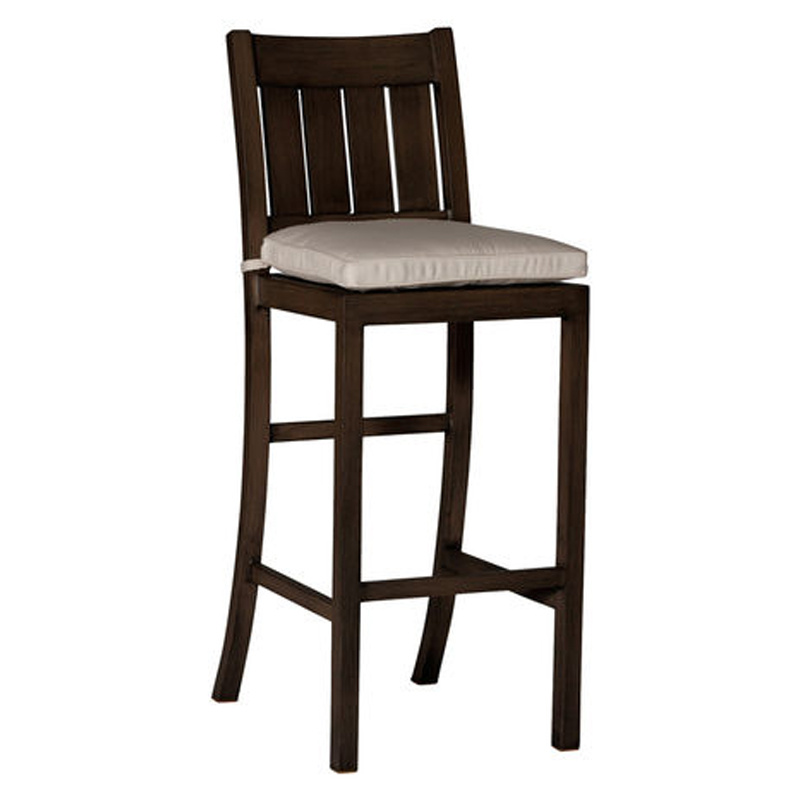 30 inch club aluminum bar stool in mahogany – frame only product image