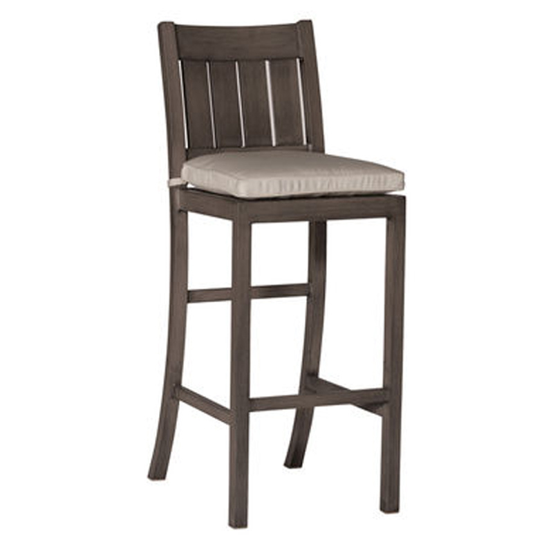 30 inch club aluminum bar stool in slate grey – frame only product image
