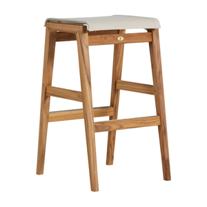 30 inch coast backless bar stool in natural teak