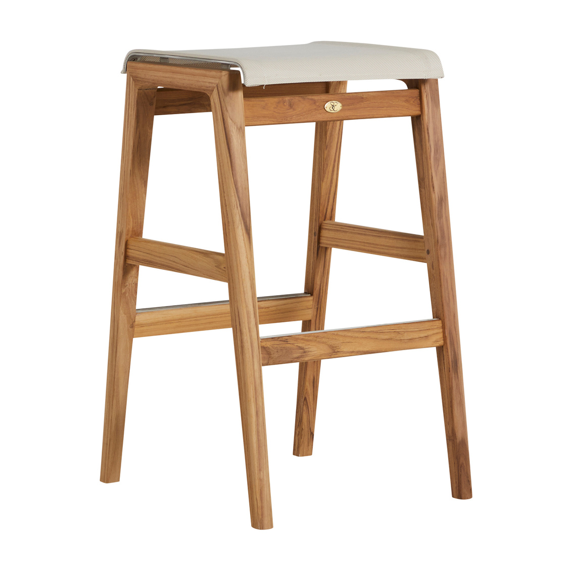 30 inch coast backless bar stool in natural teak product image