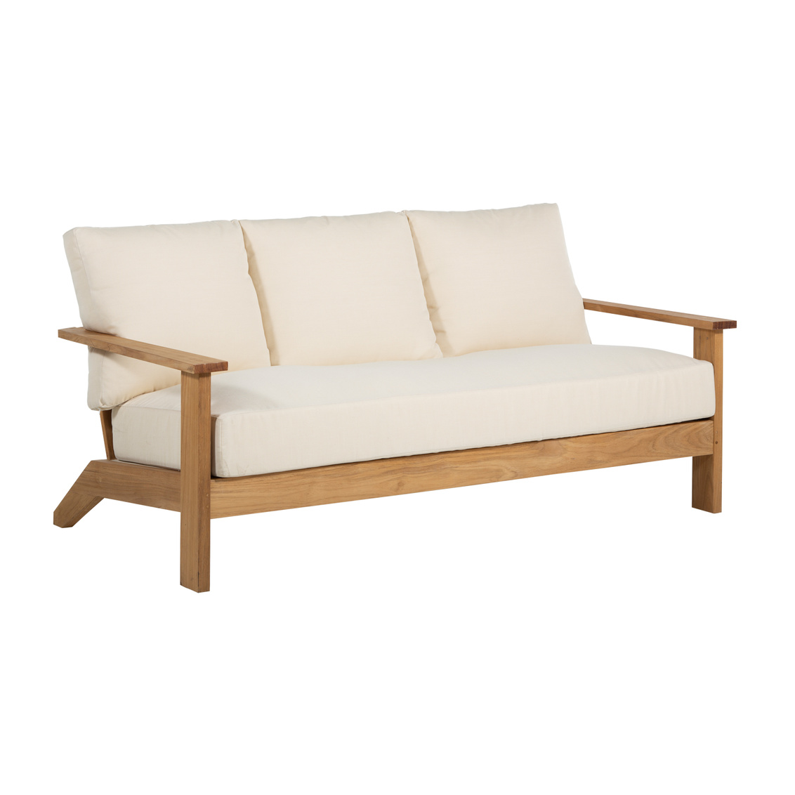 ashland teak sofa in natural teak – frame only product image